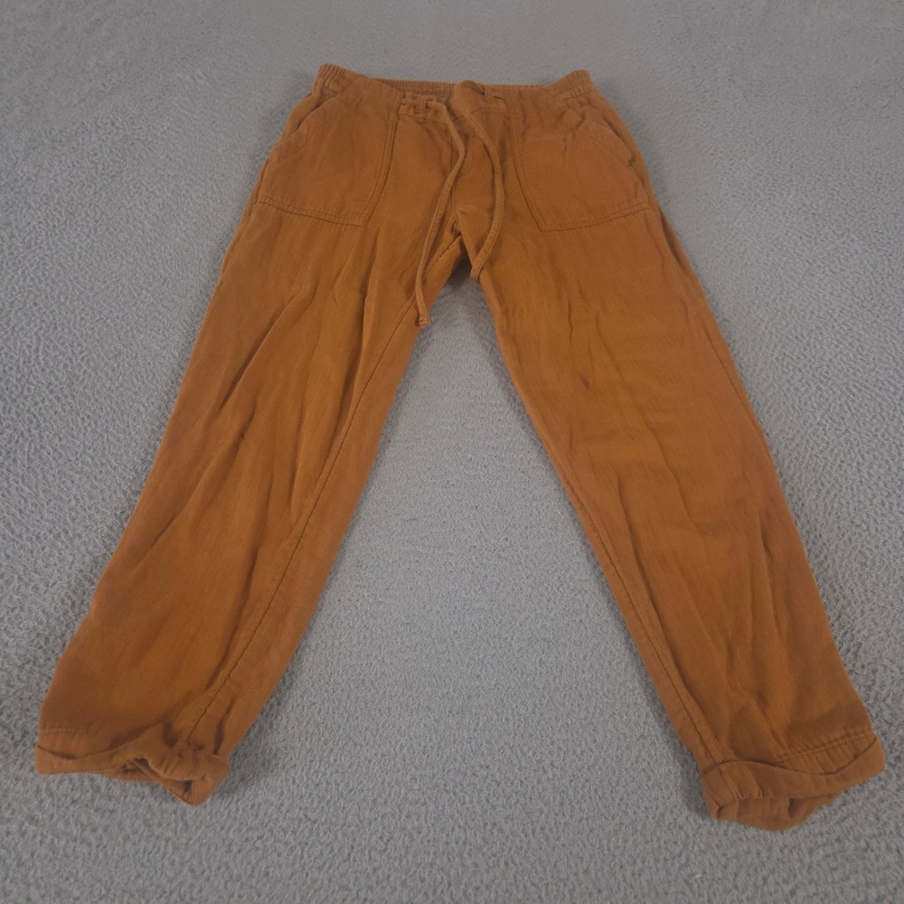 Old Navy Pants Womens Small Mid-Rise Soft Twill Pull-On Utility Straight Leg